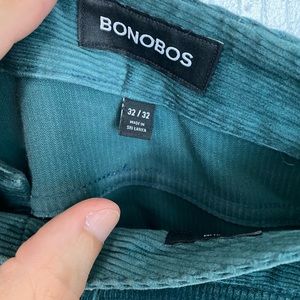 Bonobos green cords 32x32